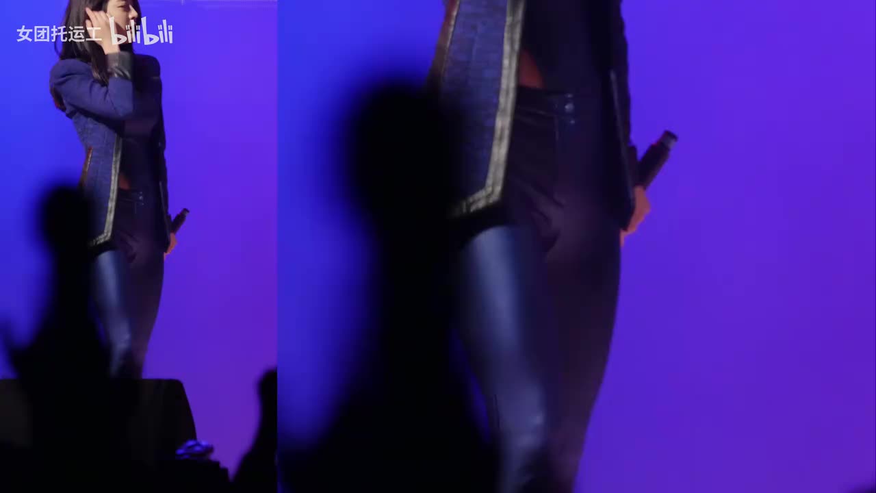 Dal★Shabet 141008 蓝色皮裤