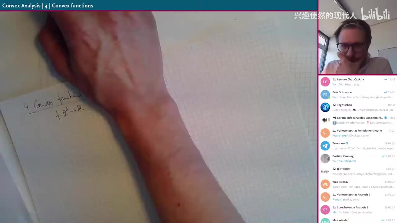 3. 凸函数——第四讲直播回放
