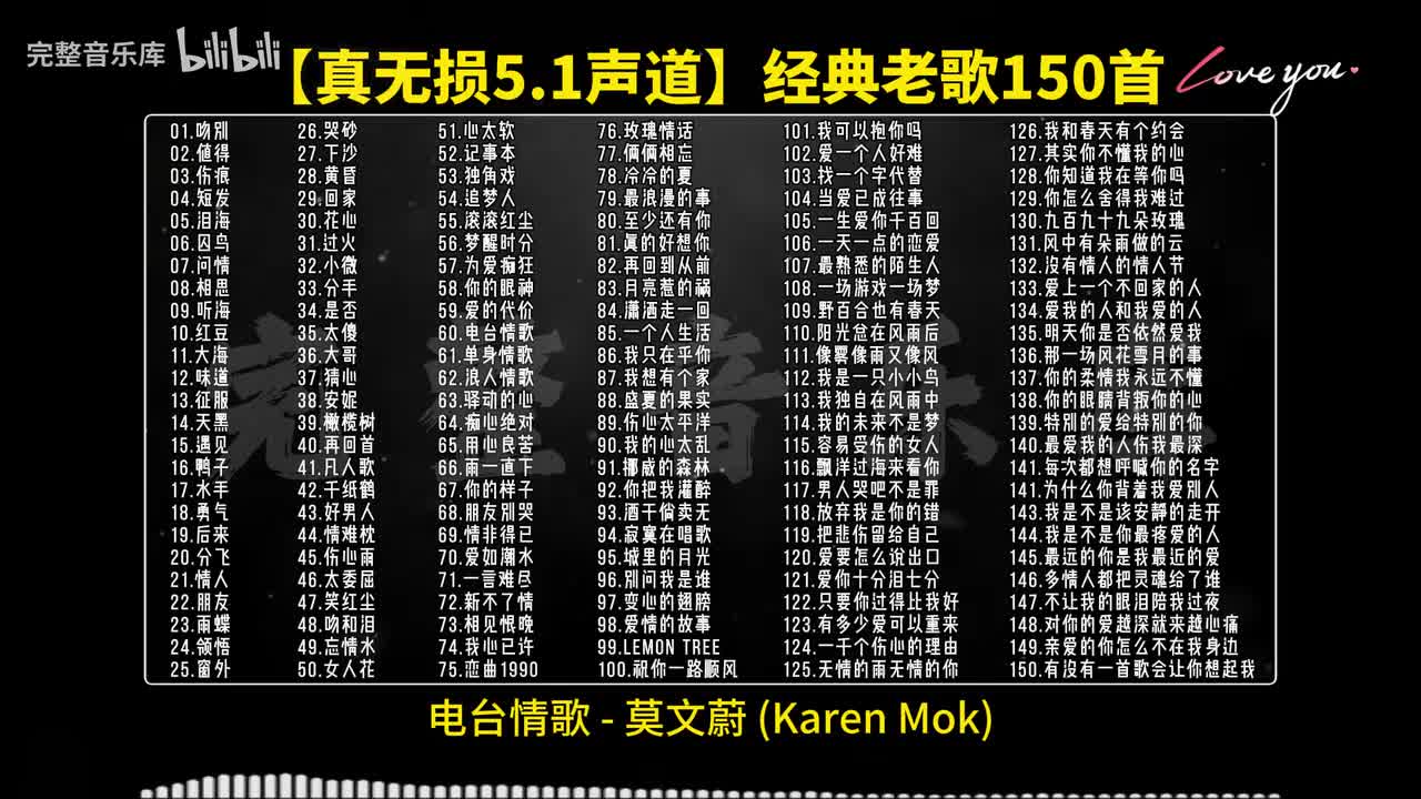 60.电台情歌 - 莫文蔚