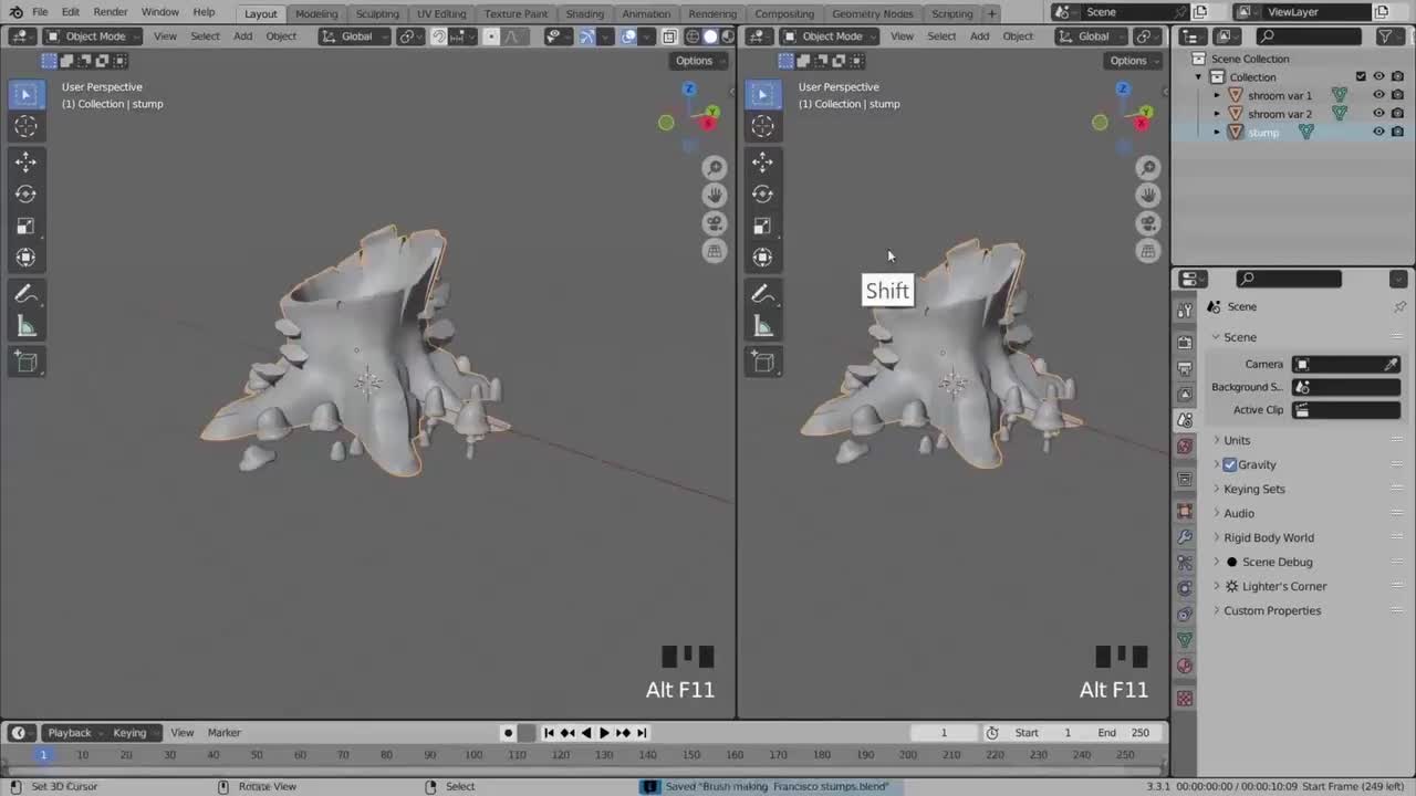 4 Texturing the front stump