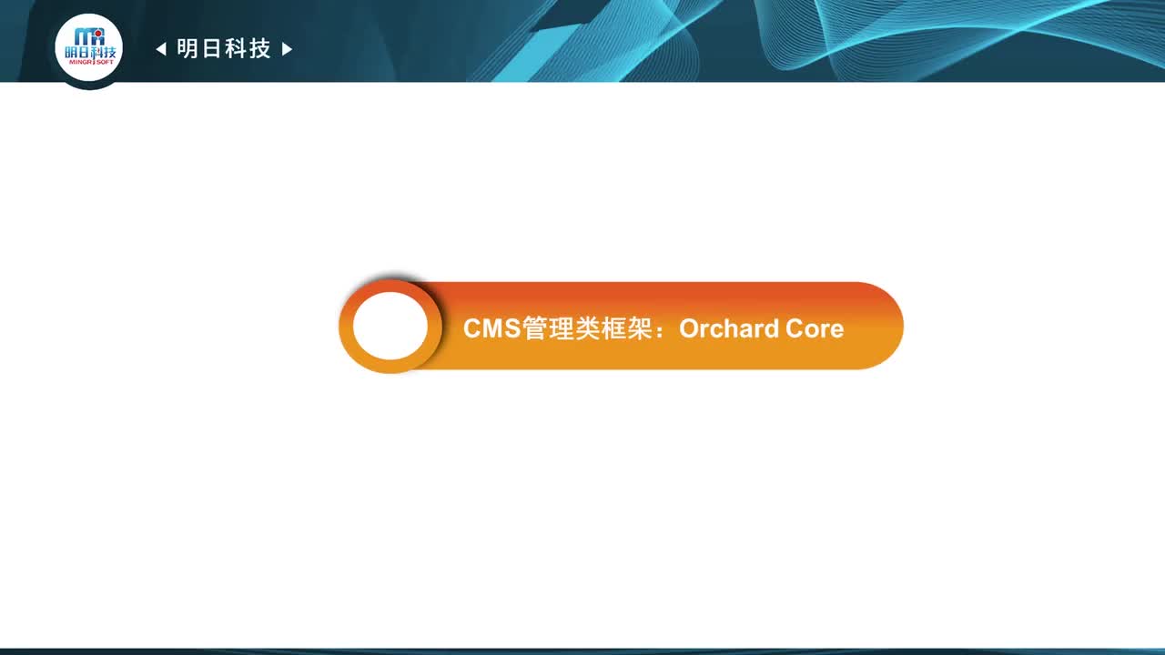 18.5 CMS管理类框架：OrchardCore