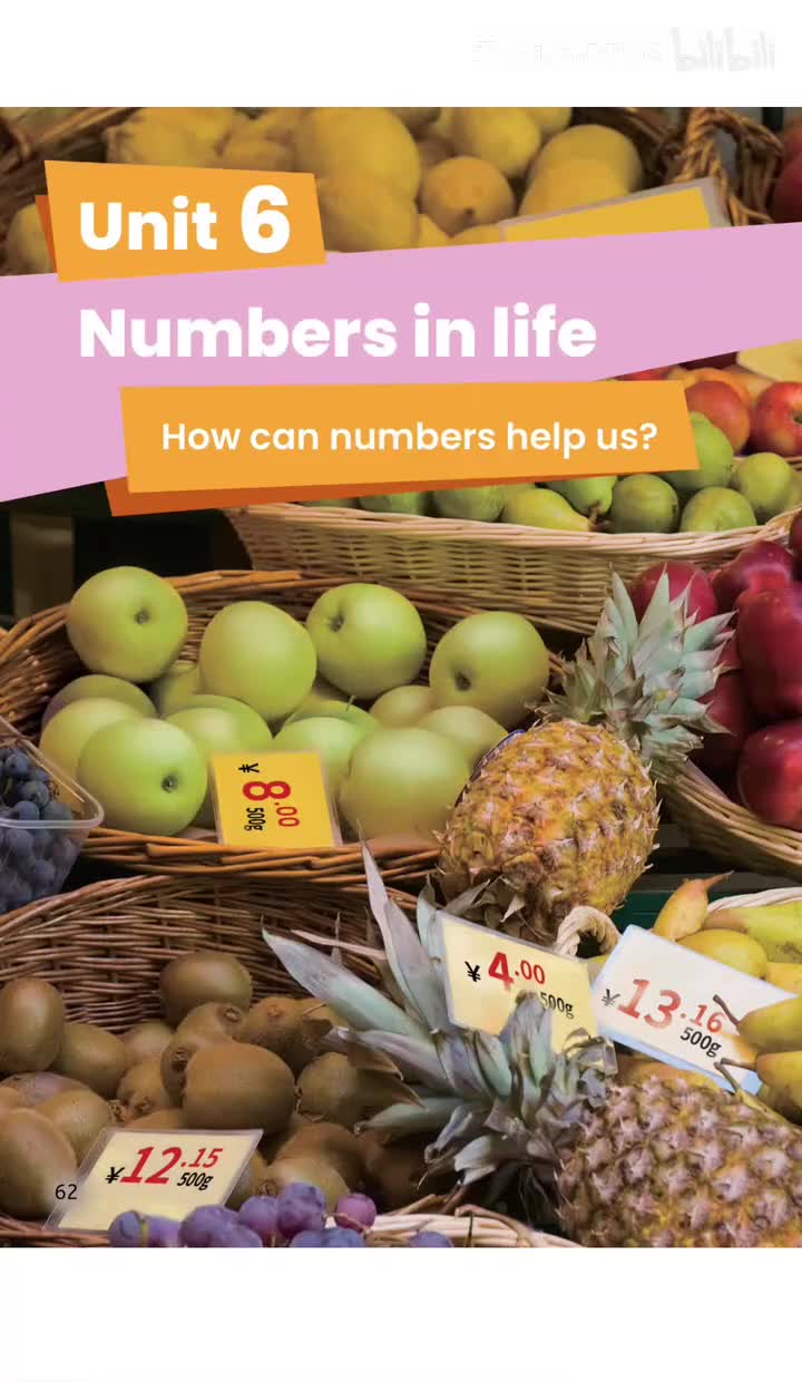 Unit 6 生活中的数字(p.62-73)