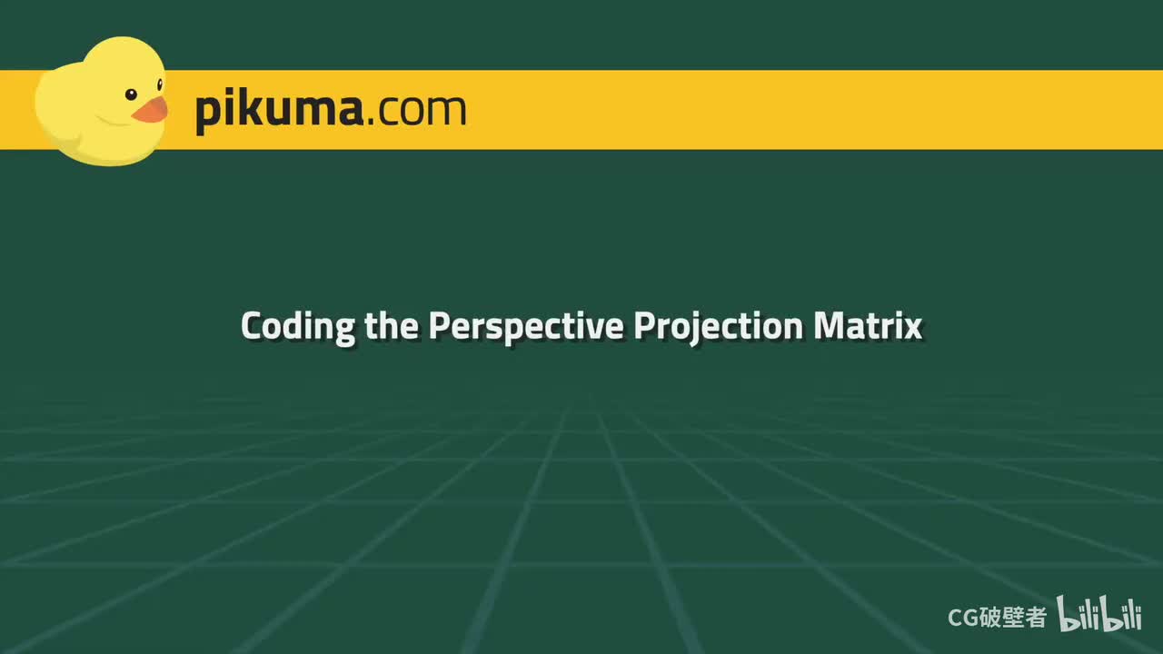 18.03 Coding the Perspective Projection Matrix