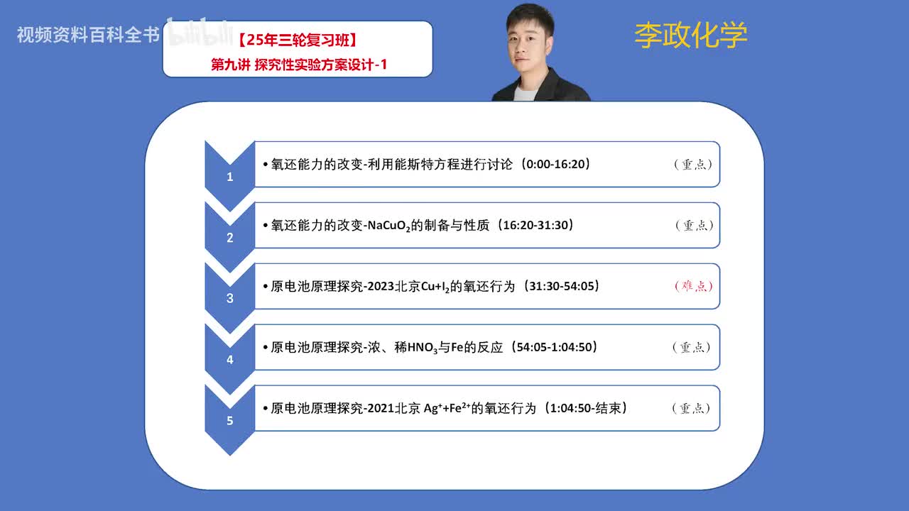【春季】第9讲 探究性实验的方案设计-1