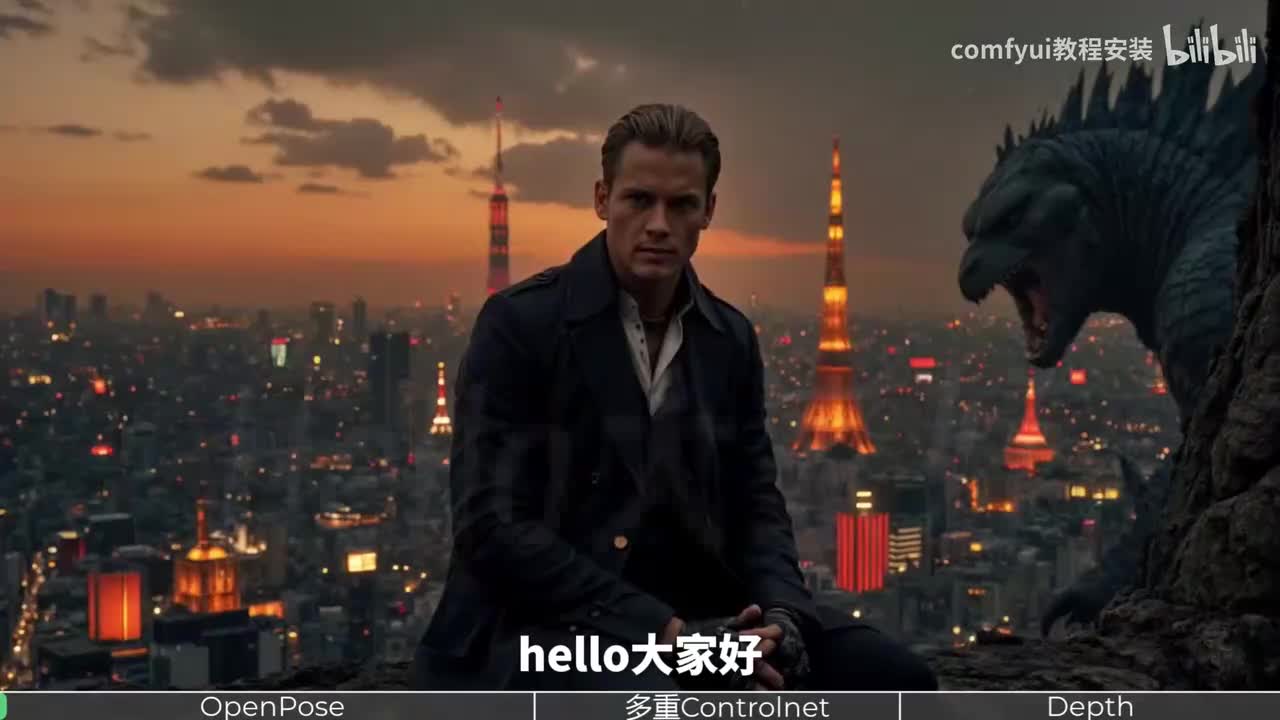 [09]--【Comfyui教程】第8节 Controlnet（