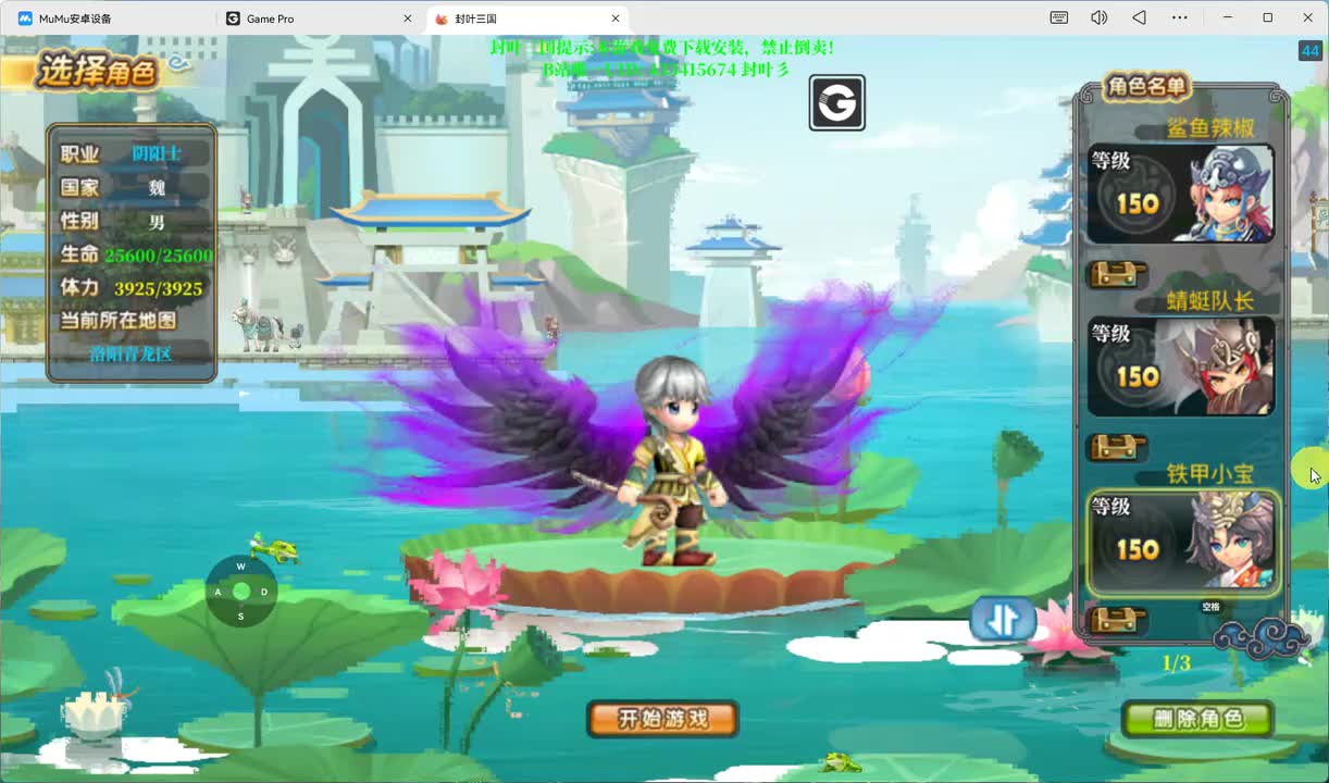 枫叶三国 修改三国币 2个值在简介里