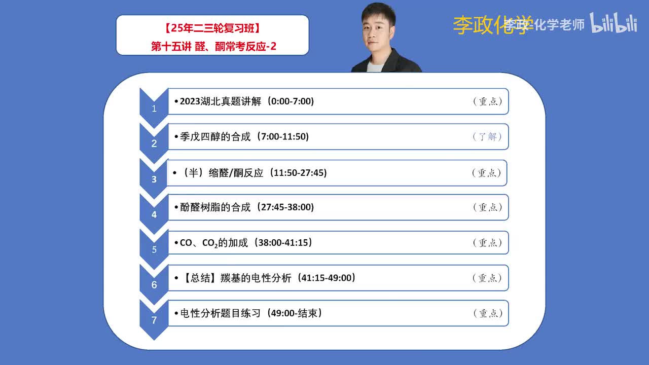 109.【寒假】有机化学-第15讲 醛、酮常考反应-2