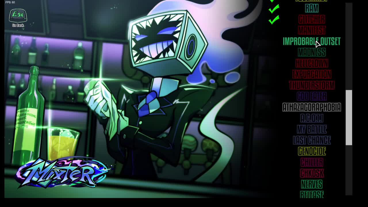 Mixter曲目22 IMPROBABLE OUTSET(tricky曲目1）kamex mix