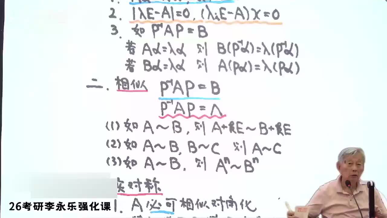12-强化线代5 第三部分 相似