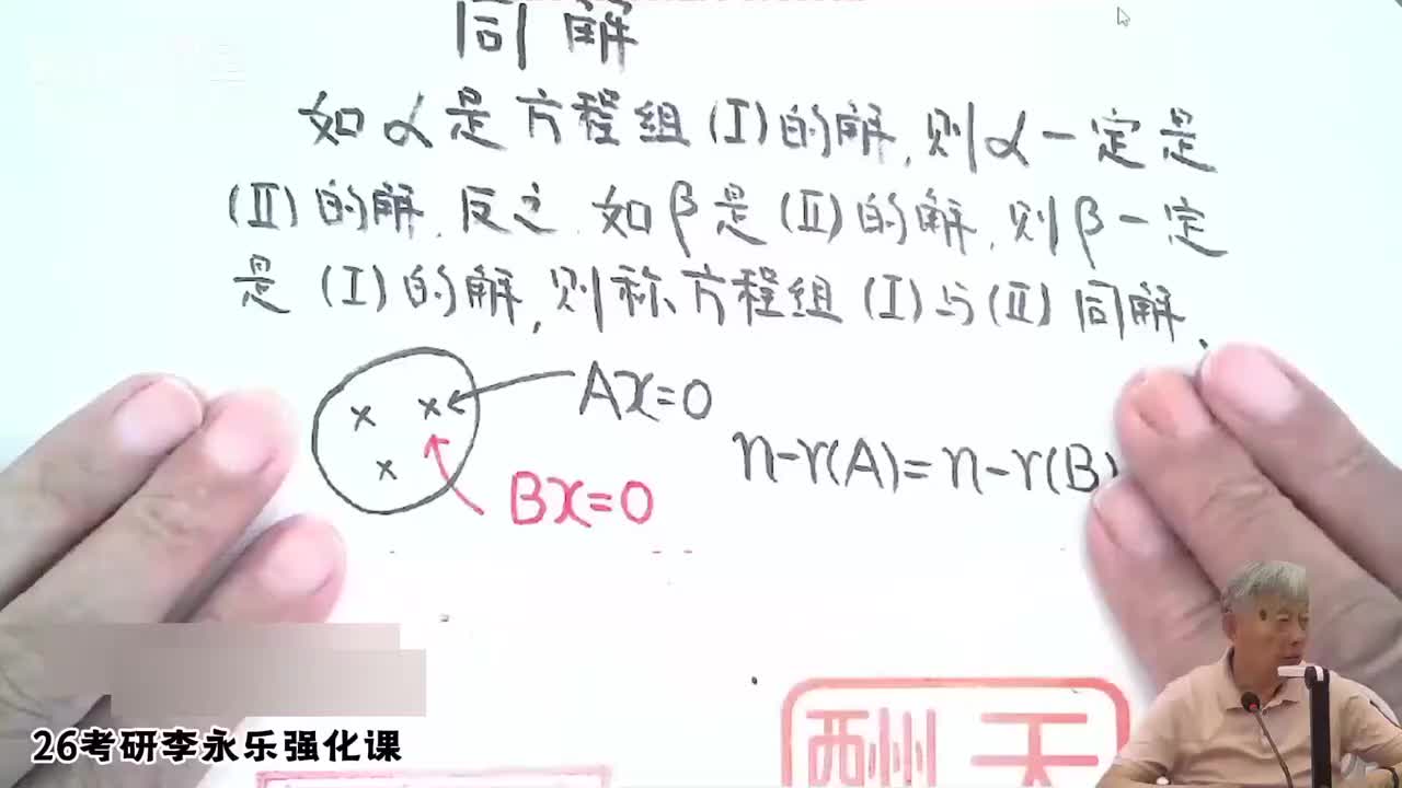 11.强化线代5 第二部分 同解