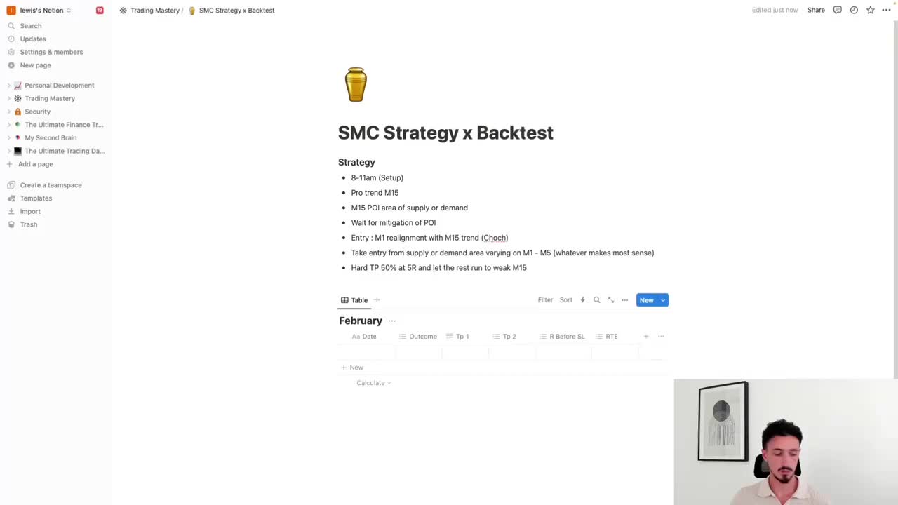 7.1 February 2023 Backtest 17.6% - Lewis (LDN session) - SMC Strategy Backtestin