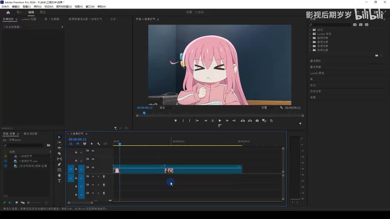 零基础学剪辑-进阶篇：10.效果与效果预设