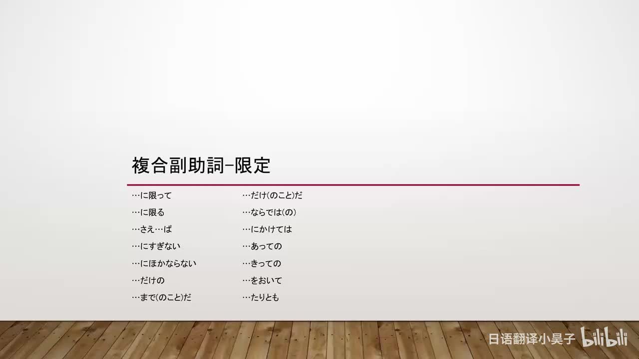 71.复合副助词-限定