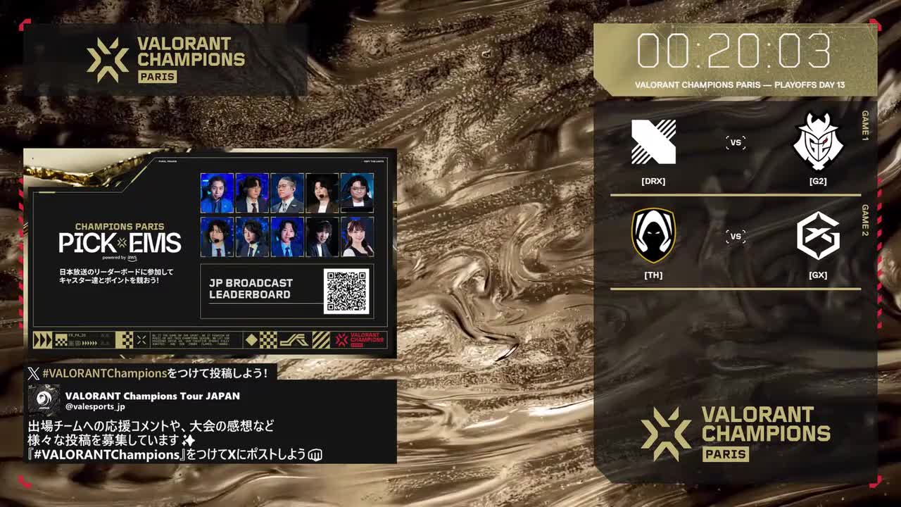 日｜D3｜G2 vs DRX｜GX vs TH