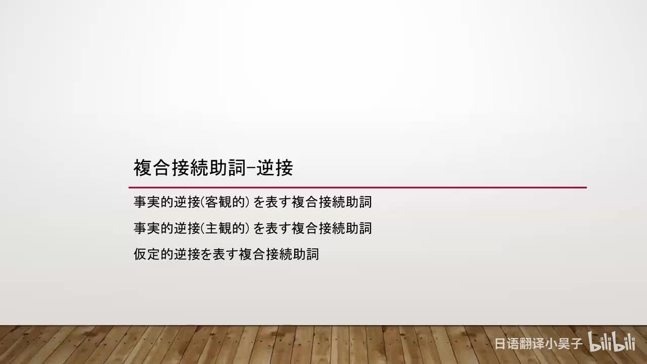 77.复合接续助词-逆接