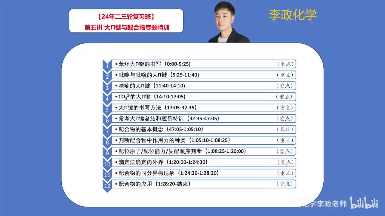 【寒假】物质结构-第05讲 大π键与配合物专题特训