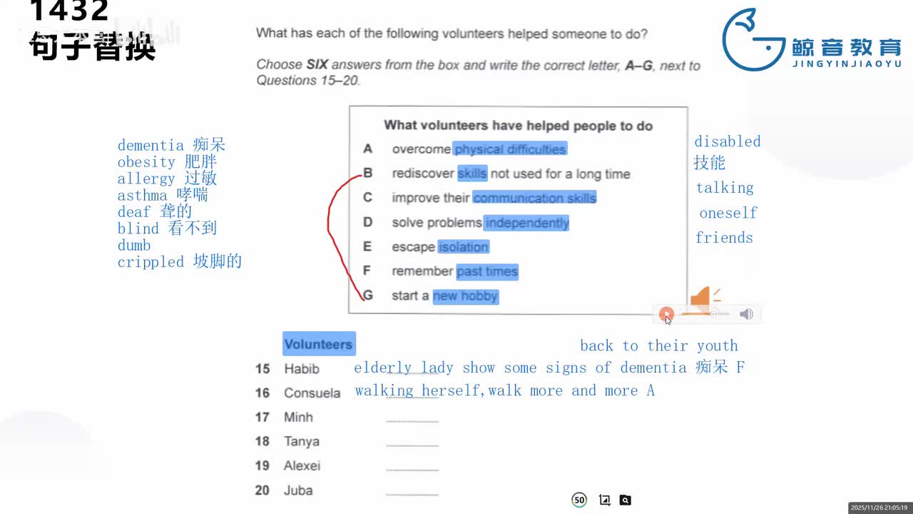 【冲刺班】听力5（四）