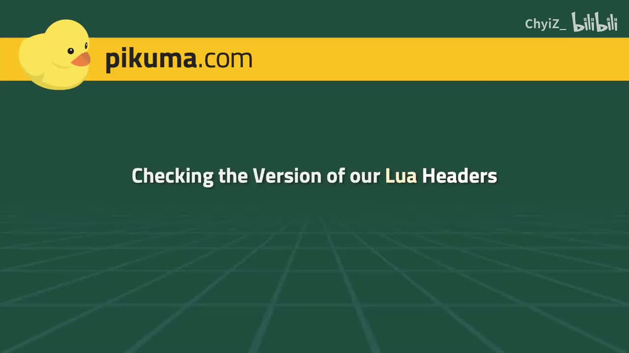 011. Lua 版本与 Lua 头文件【中文字幕】