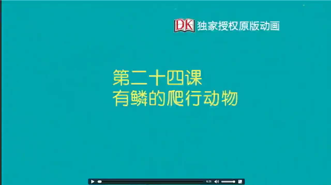 24.第二十四节：有鳞的爬行动物