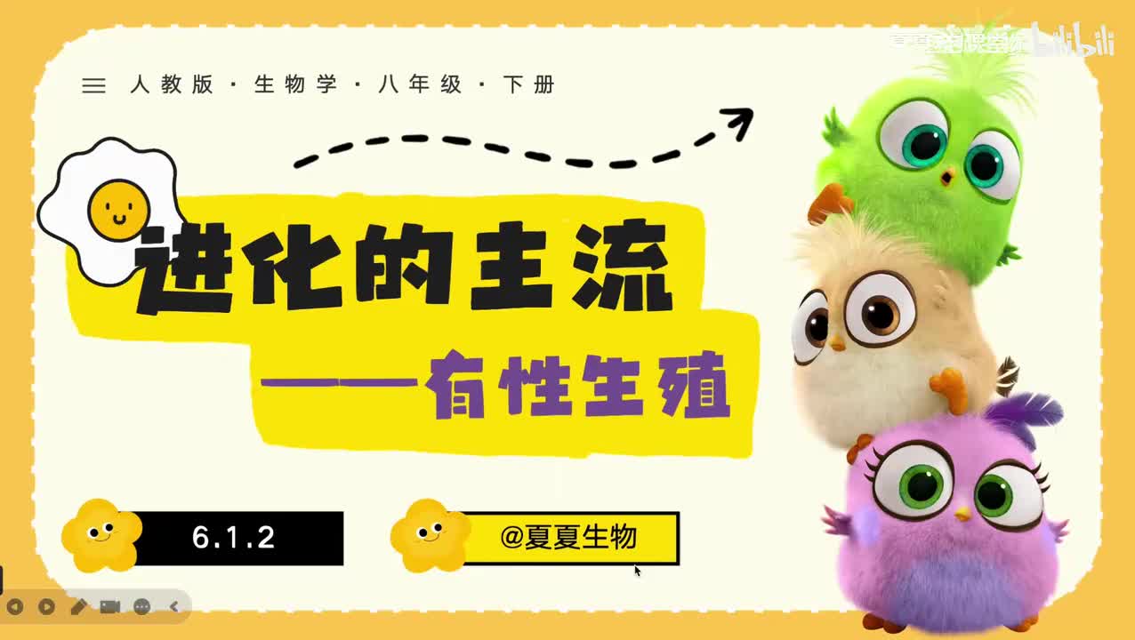 【夏夏生物】6.1.2《有性生殖》第2课时，跟着夏夏学生物，赢在起跑线，学完轻松98！