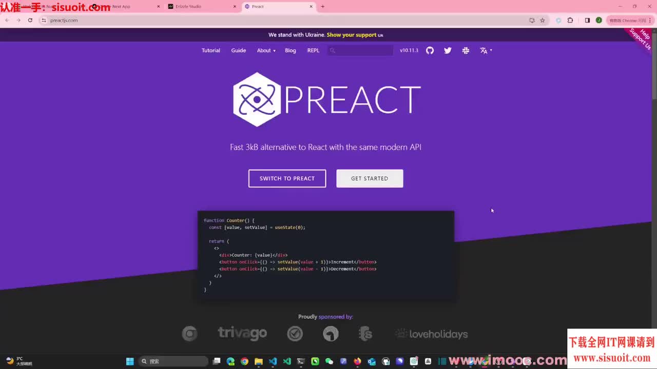 8-1 preact介绍，为什么preact很适合共享类组件__ev
