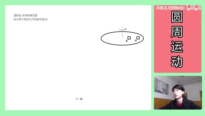 75.【高中物理必修二】【圆周运动】多物体谁先发生相对滑动