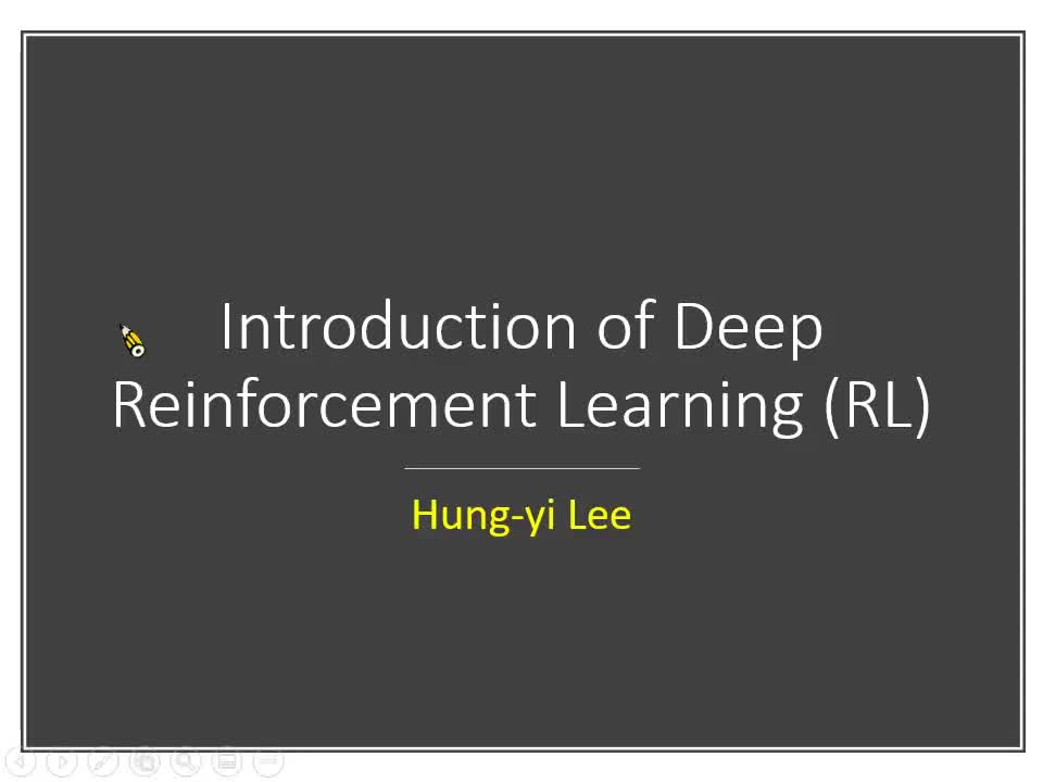 附： 概述增强式学习(Reinforcement Learning, RL)