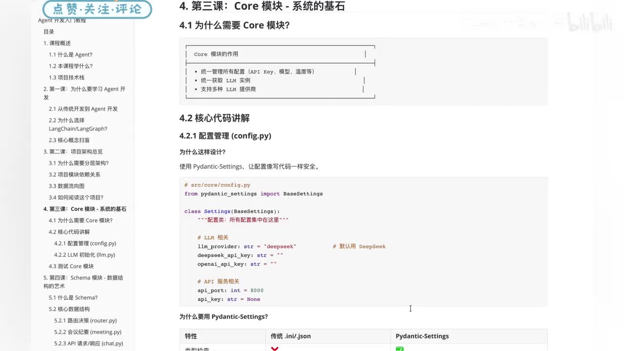 42【底层核心】Core 模块精讲：整个 Agent 系统的基石