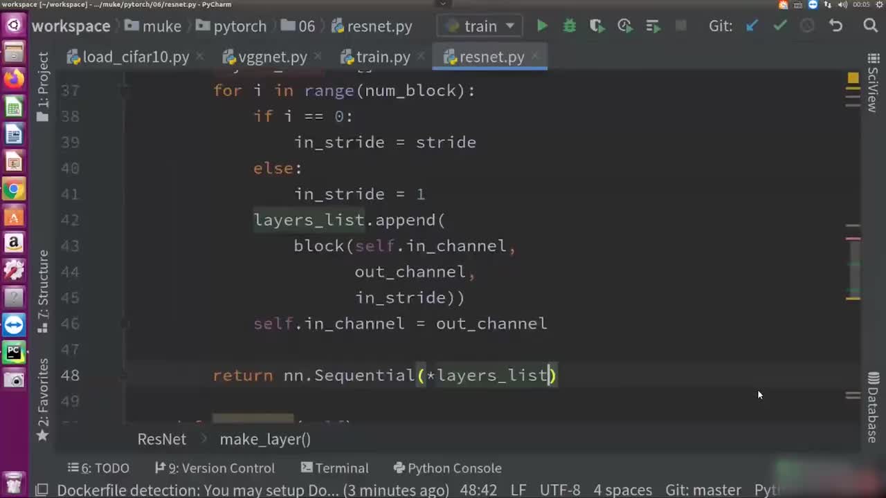 72.10.PyTorch搭建cifar10训练脚本搭建-ResNet结构（下）
