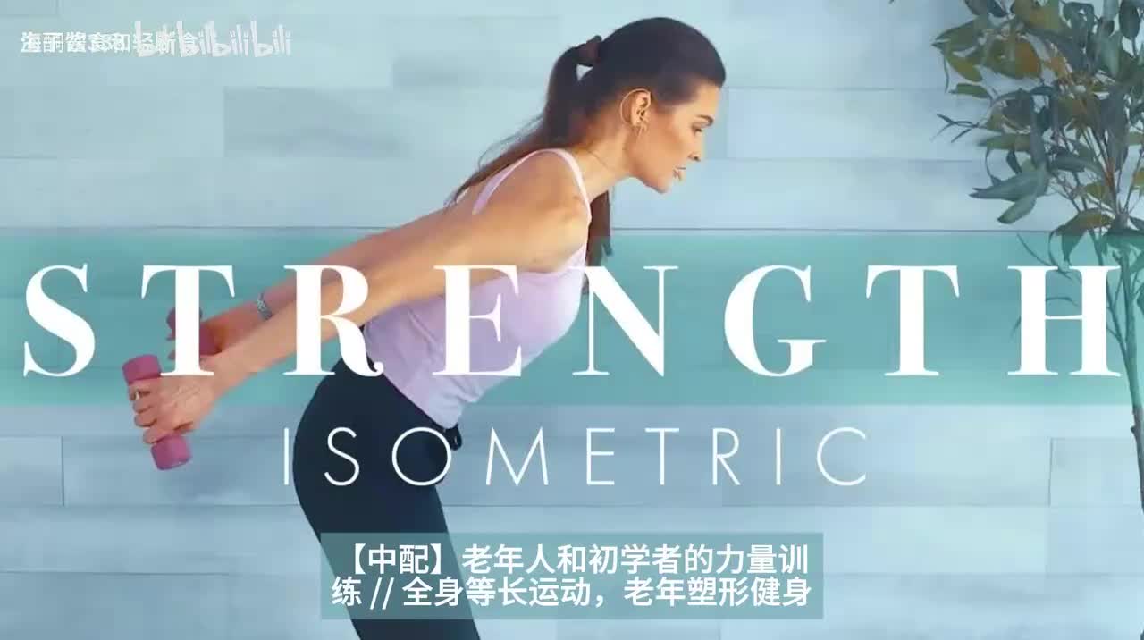 【中配】老年人和初学者的力量训练 全身等长运动，老年塑形健身