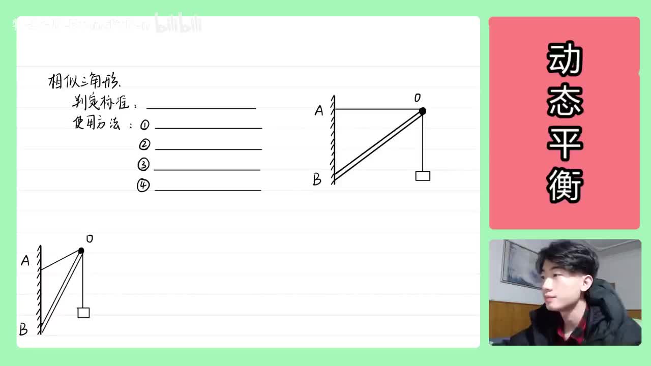 16.【高中物理必修一】【动态平衡】相似三角型