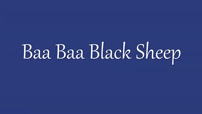 017 Baa baa black sheep