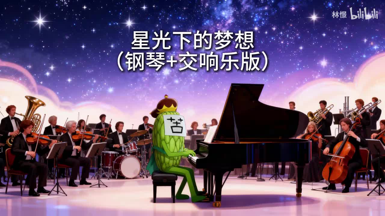 星光下的梦想 （主钢琴）-《喜羊羊与灰太狼之兔年顶呱呱》动画电影插曲（钢琴+交响乐版）