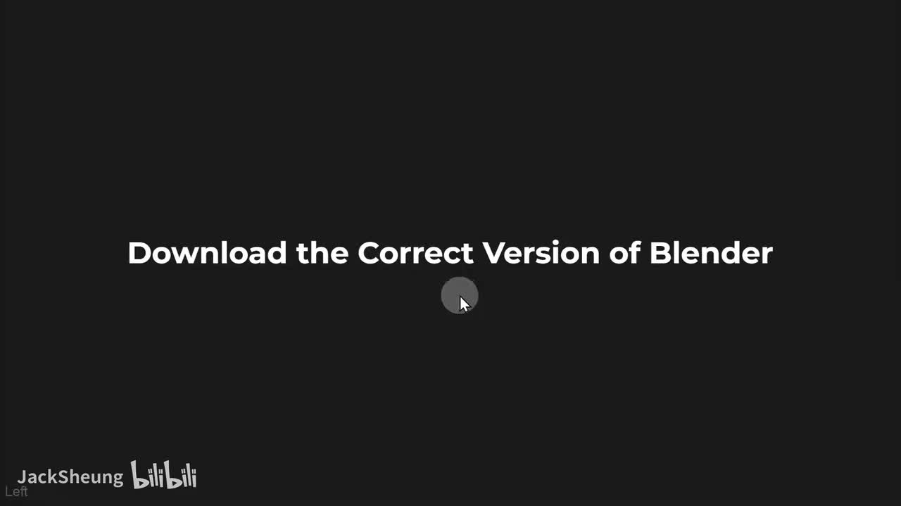 04 下载对应版本的 Blender