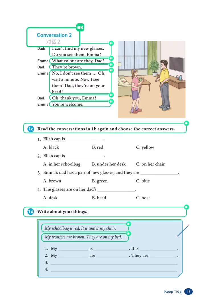 Starter Unit 2 （p.11）对话2