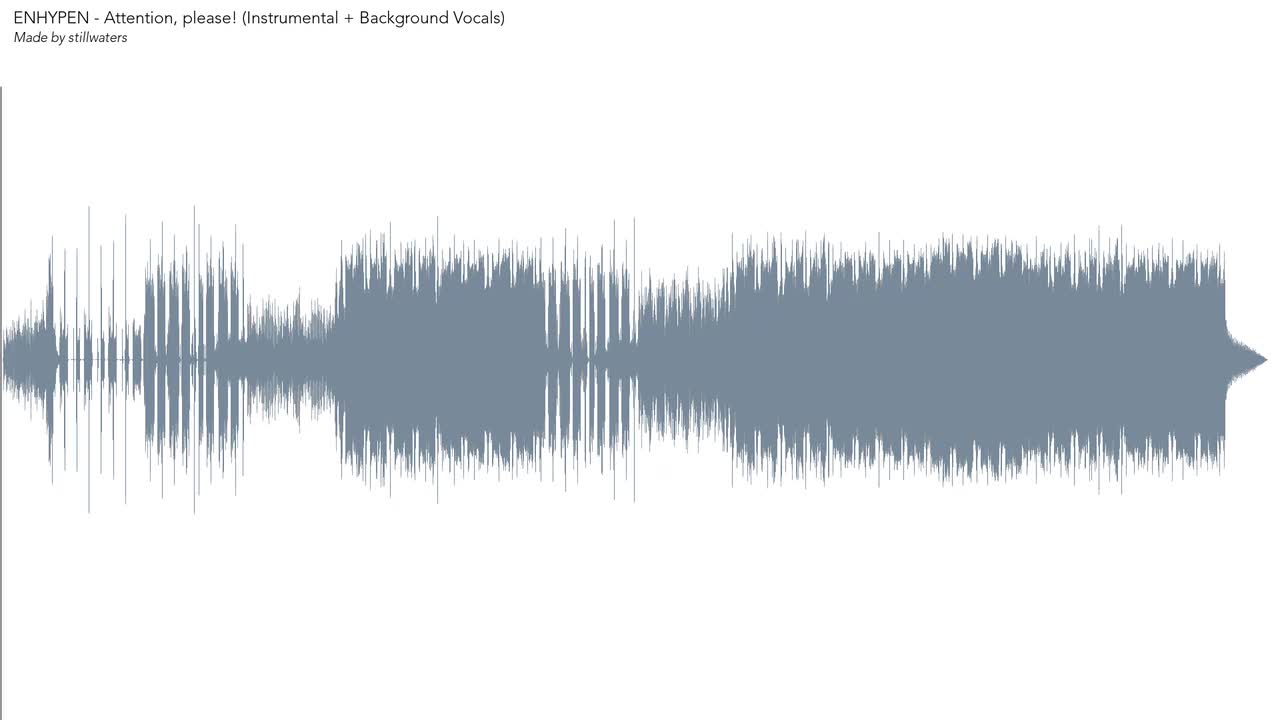 Attention, please! (Instrumental + Background Vocals)