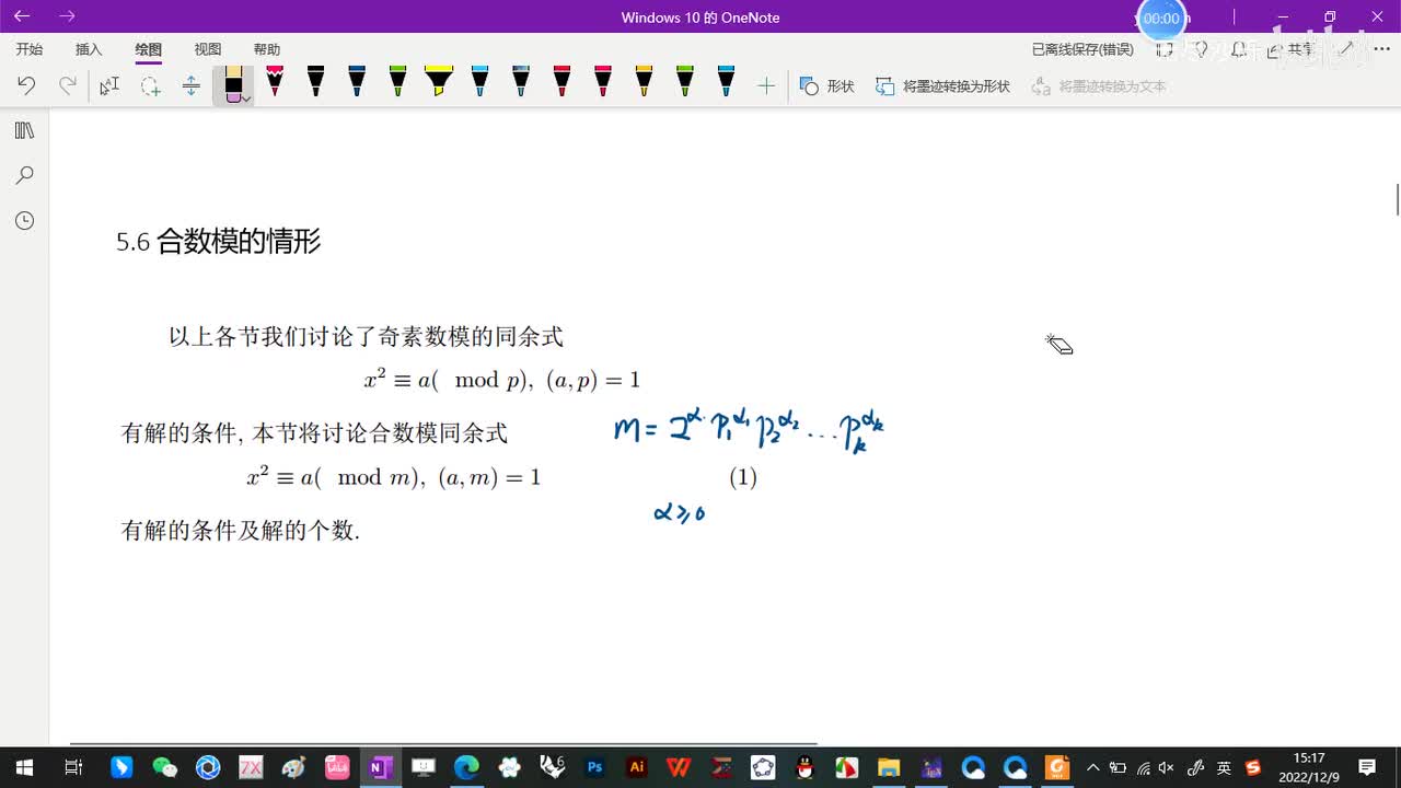 5.6-合数模的情形-1-定理1-(初等数论-闵嗣鹤-严士健-第四版)