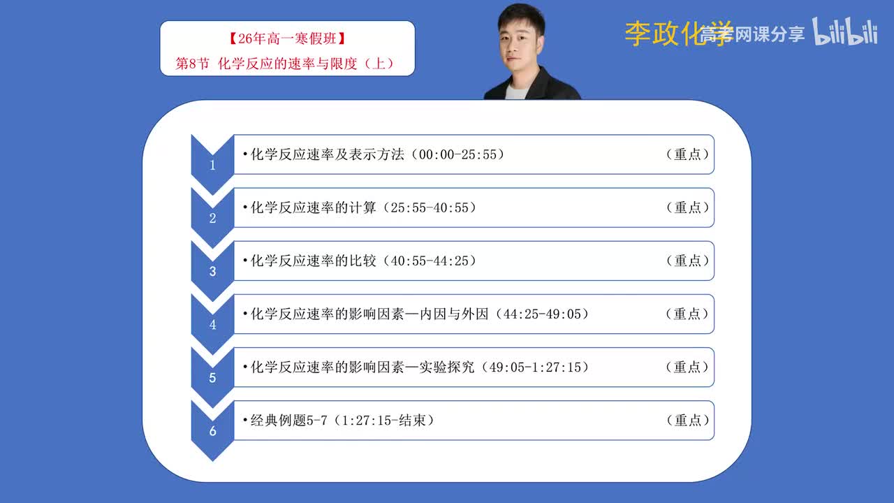 08-1.第08讲 化学反应的速率与限度（上）