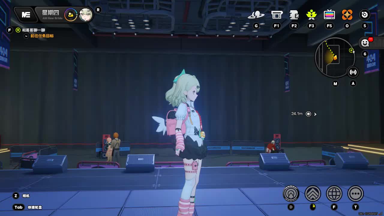 千夏侧面和楼梯