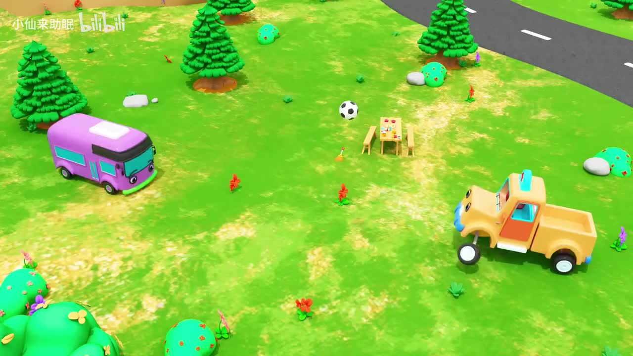 3.巴士车被冻住了，挖掘机来帮忙砸开