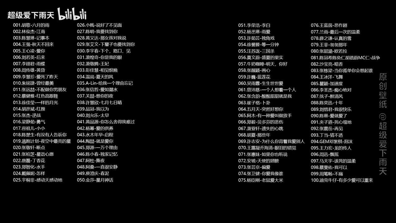 一人一首成名100首