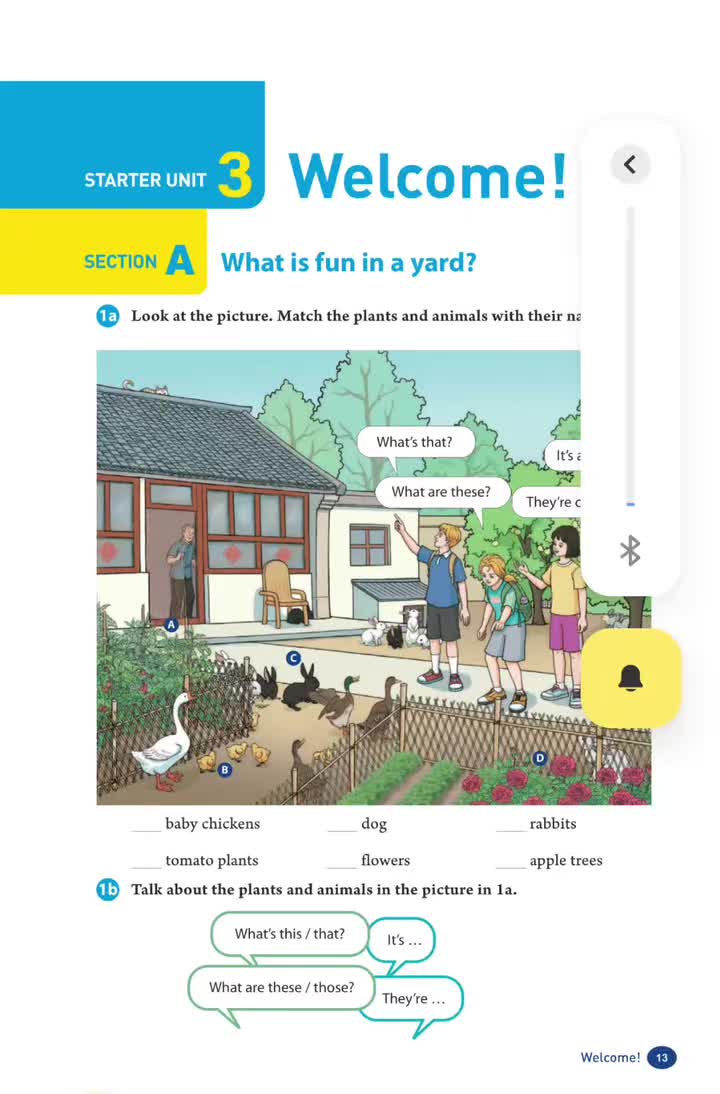 Starter Unit 3 Welcome!（p.13）