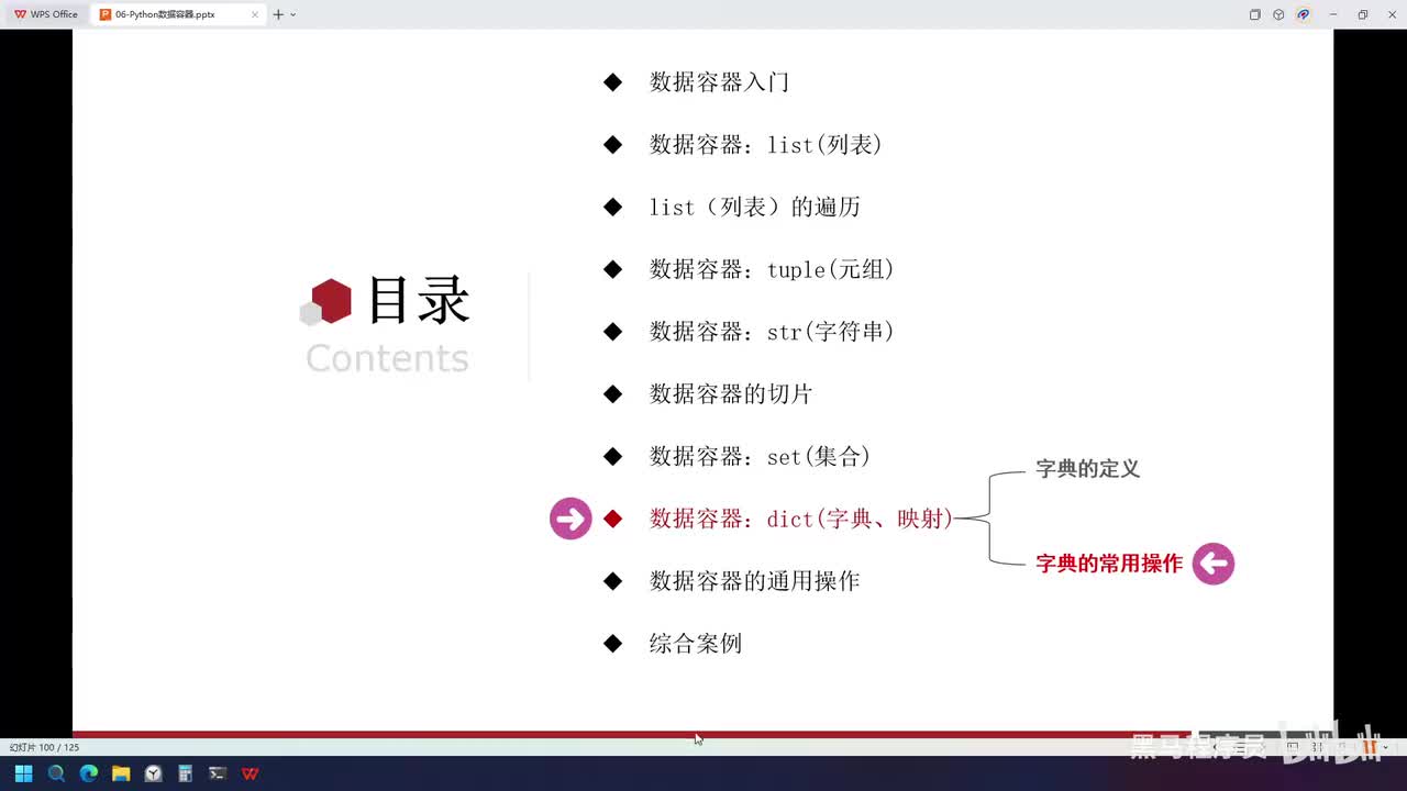 Python-64-字典的常用操作和特点