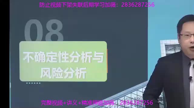 36. 第八章第01讲　盈亏平衡分析