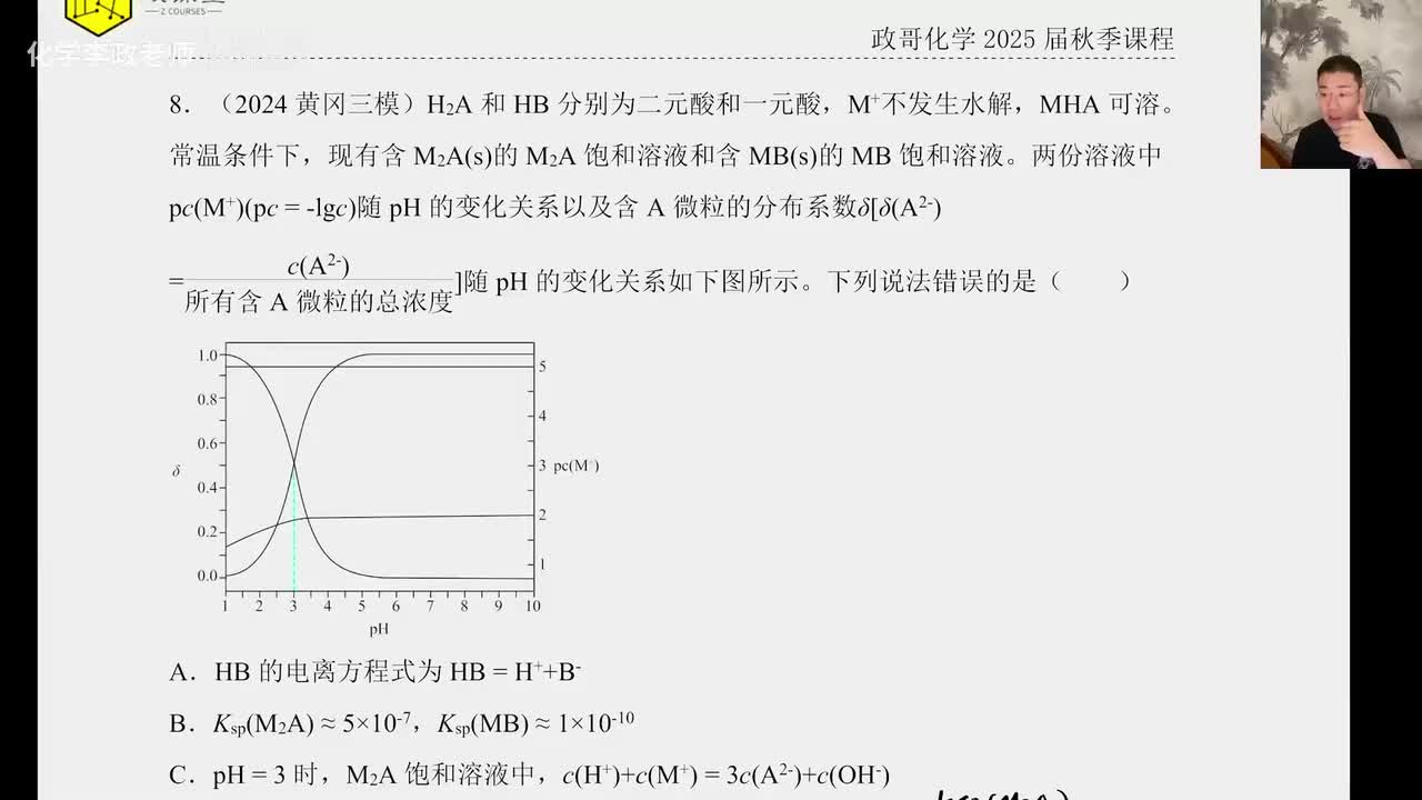 【秋季】直播特训-第8节 溶液平衡选择特训-2