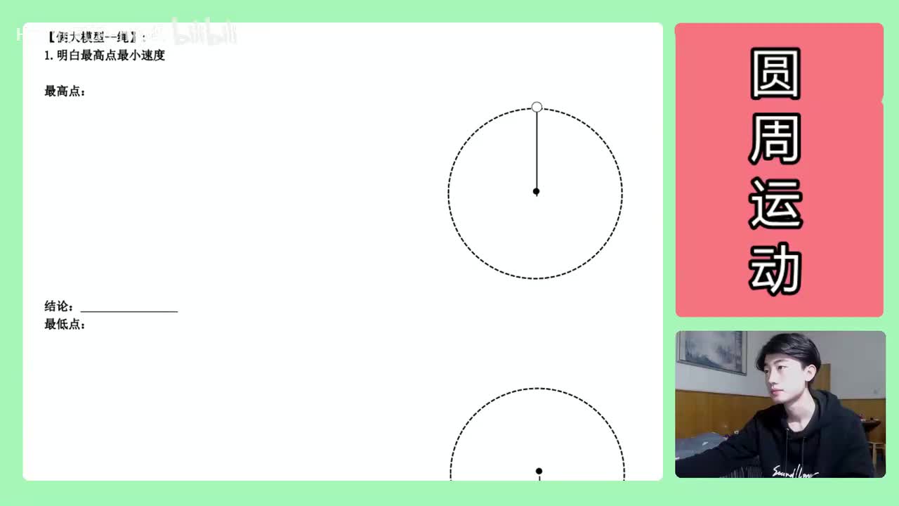 79.【高中物理必修二】【圆周运动】绳模型与杆模型