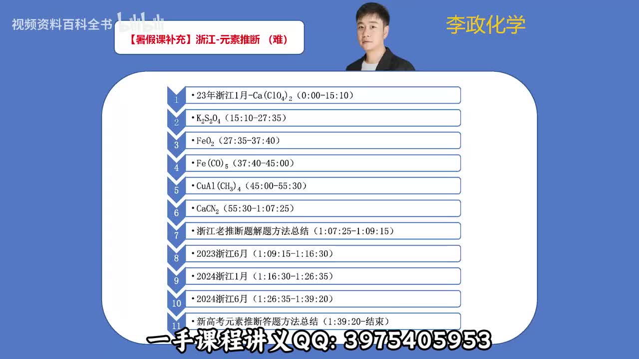 【暑假】8浙江元素推断