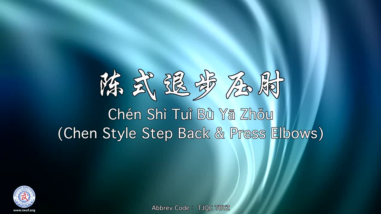 45.陈式退步压肘