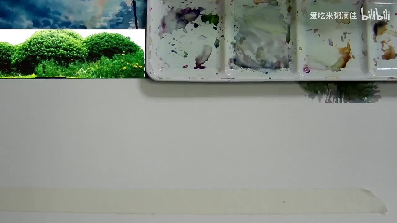 7植物的绘画：低矮的灌木丛表现